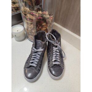 Benheart Calzolaria Coseana Sneaker Women's 36 Gray Braided Leather High Top 5.5